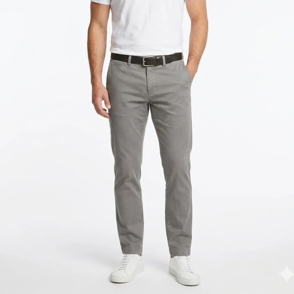 J.Crew Bowery Slim Stretch Chino Pants Gray Men’s 30x32 Cotton Elastane